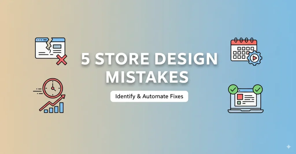 Top 5 mistakes shopify merchants make with store design